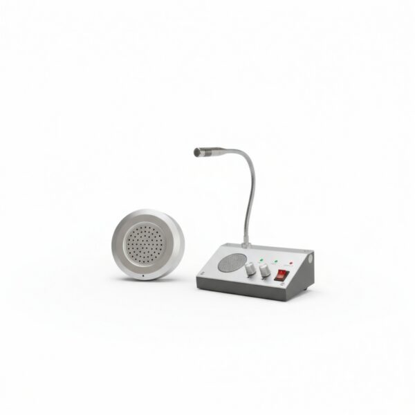 Intercomunicador Blindajes Oeste con micrófono flexible y altavoz portátil para comunicación clara