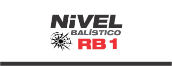 Logo Blindajes Oeste nivel balístico RB1 para protección básica contra impactos
